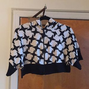 RARE JEREMY SCOTT COLLECTION UZI CROPPED HOODY S